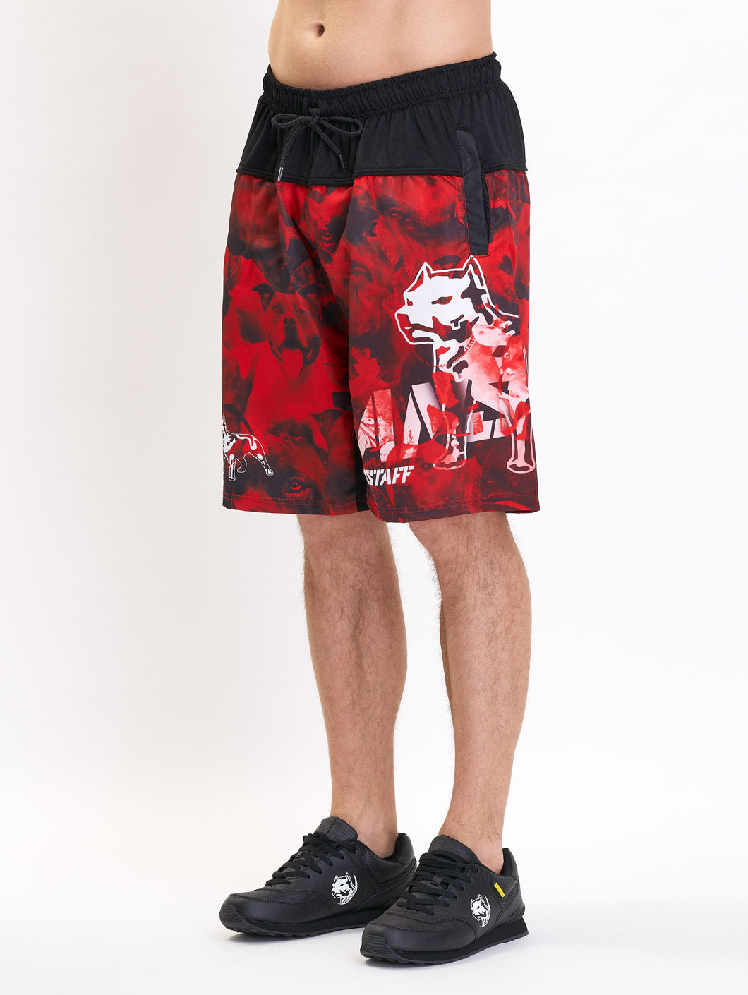 Amstaff Camon Schwimmshorts Red Black