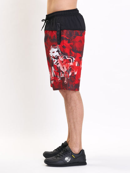 Amstaff Camon Schwimmshorts Red Black