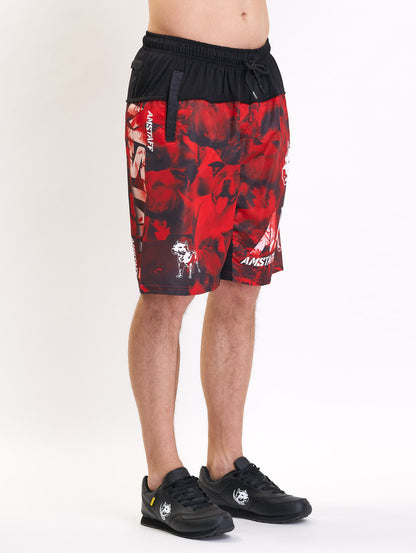 Amstaff Camon Schwimmshorts Red Black