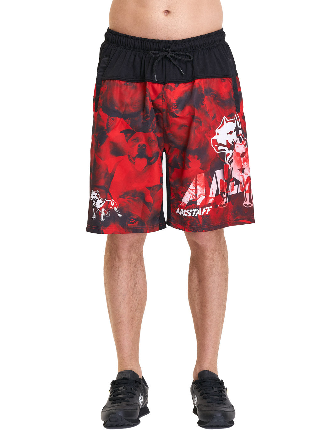 Amstaff Camon Schwimmshorts Red Black