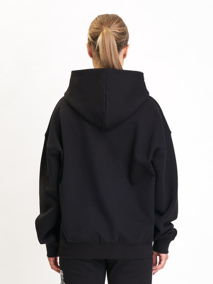 Babystaff College Oversize Hoodie Black