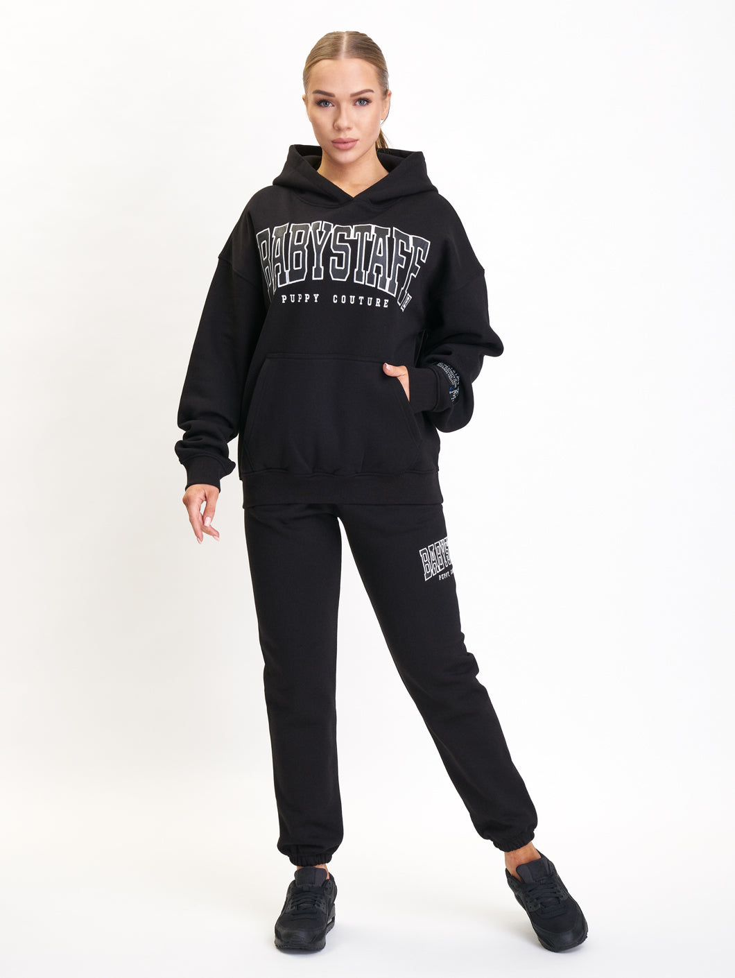 Babystaff College Oversize Hoodie Black