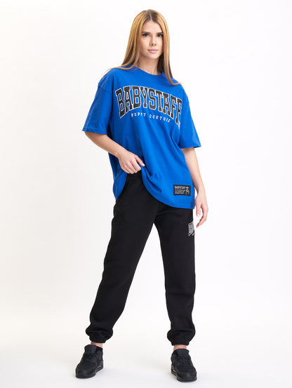 Babystaff College Oversize T-Shirt Blue