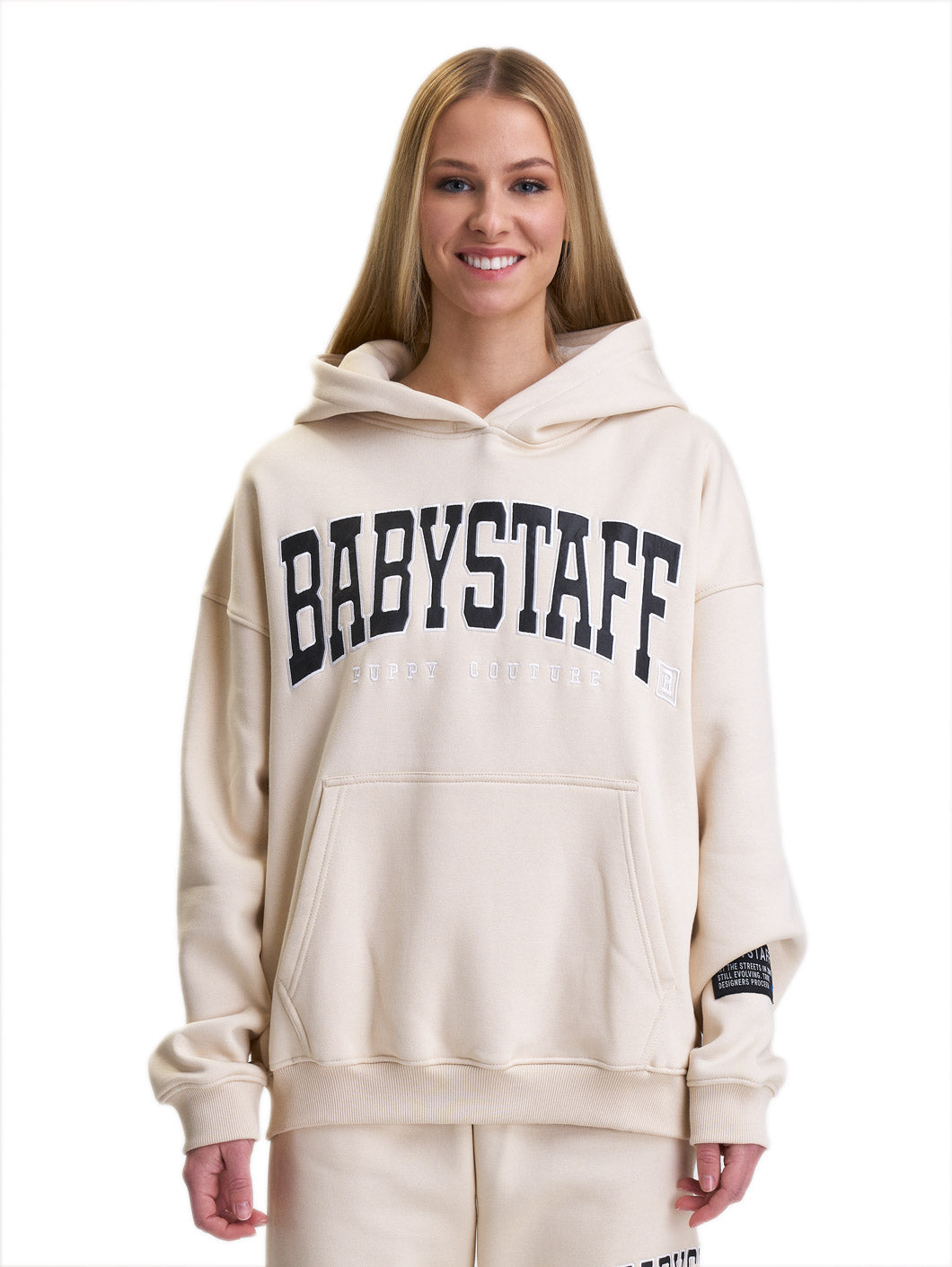 Babystaff College Oversize Hoodie Cream