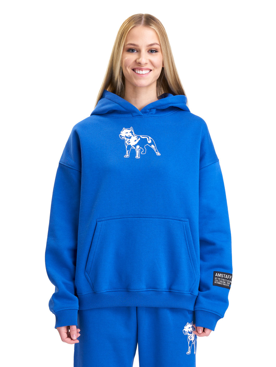 Amstaff Woman Basic Oversize Hoodie Blue