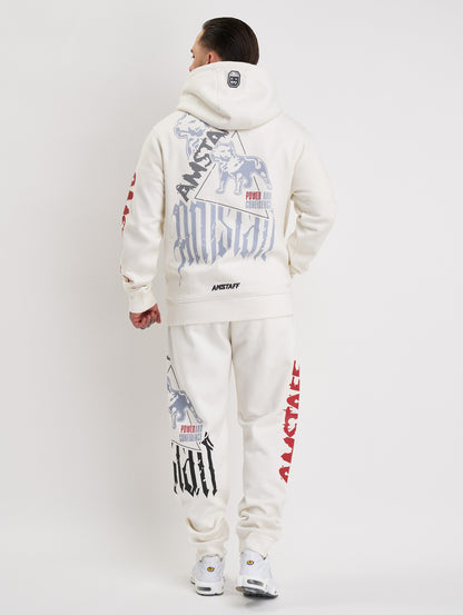 Amstaff Cyrak Hoodie White