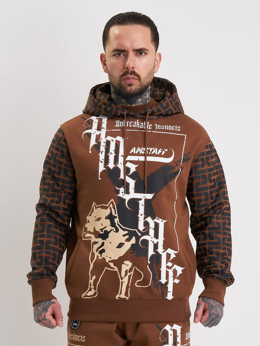Amstaff Ashur Hoodie Brown