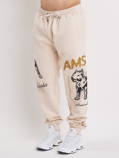 Amstaff Kaldar Sweatpants Creamwood