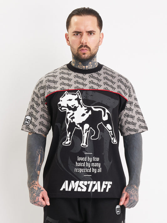 Amstaff Varek T-Shirt Black Grey