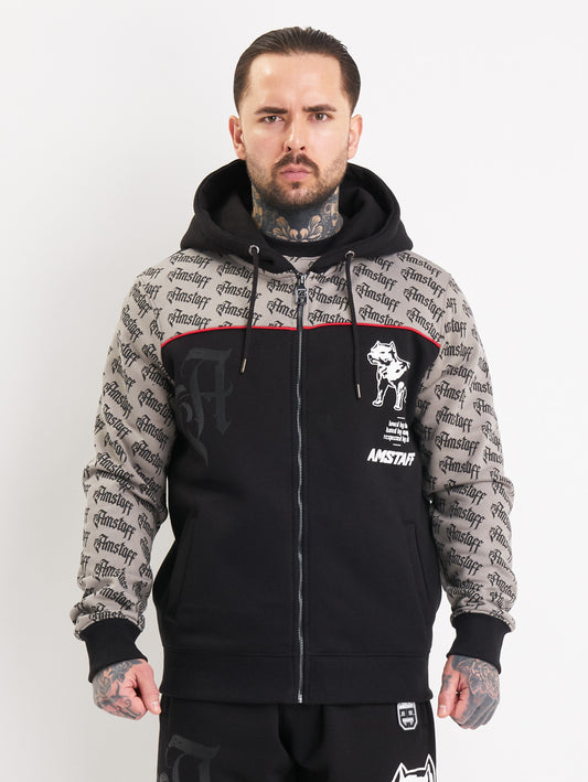 Amstaff Varek Ziphoodie Black Grey