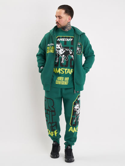 Amstaff Solinor Ziphoodie Green