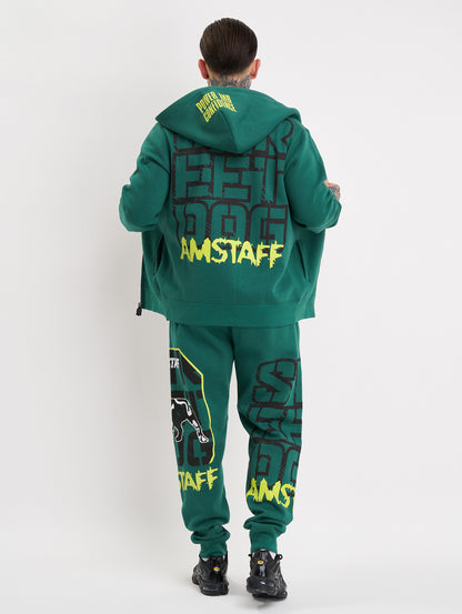 Amstaff Solinor Ziphoodie Green