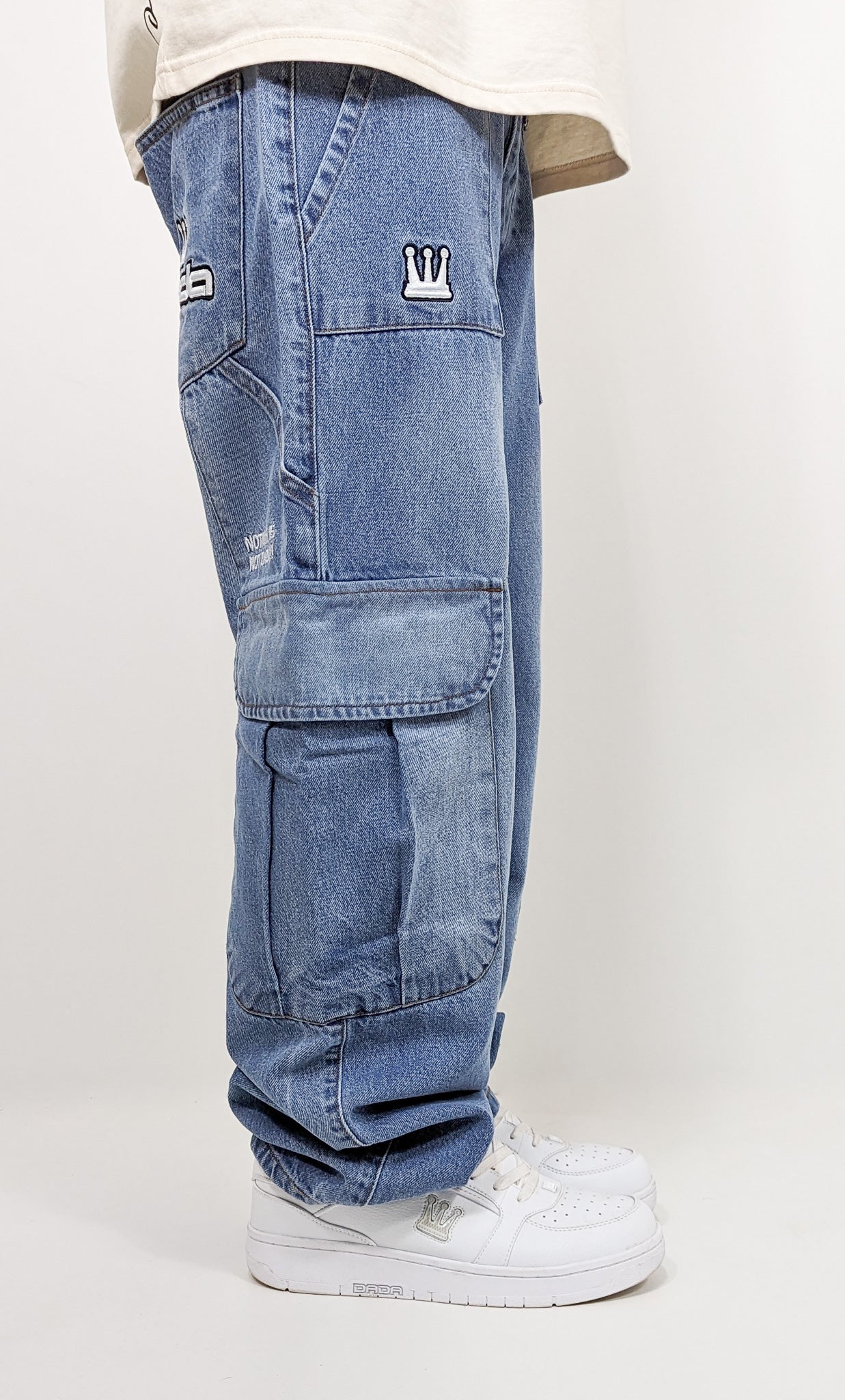 DADA Supreme Worker Cargo Baggy 2.0 Jeans Blue