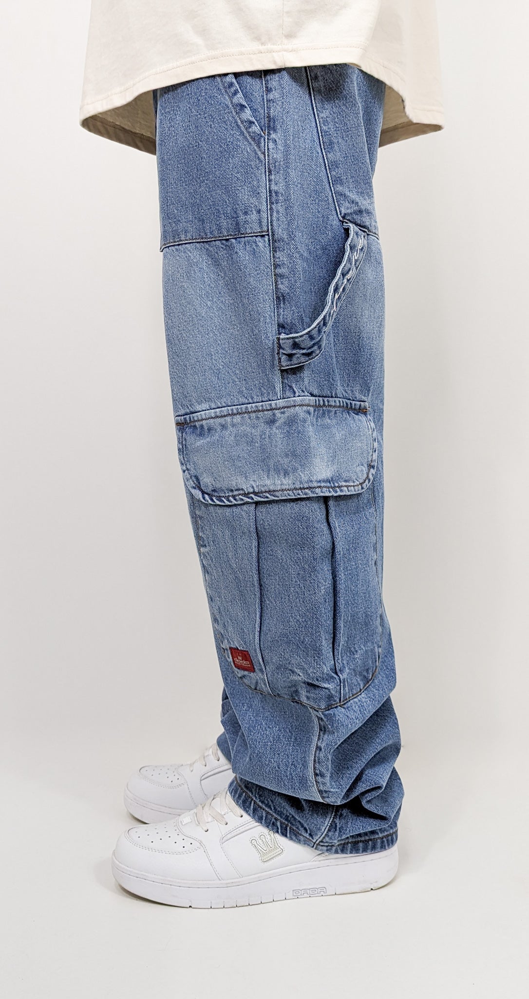 DADA Supreme Worker Cargo Baggy 2.0 Jeans Blue