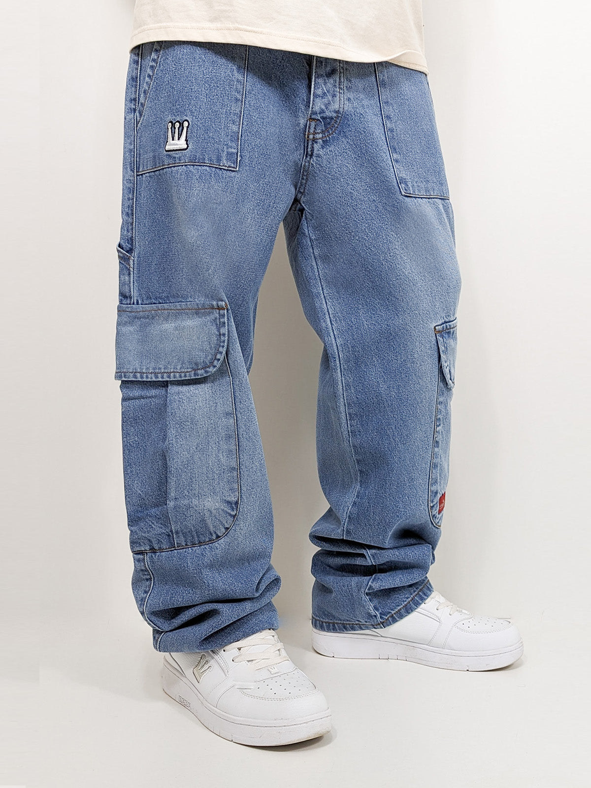 DADA Supreme Worker Cargo Baggy 2.0 Jeans Blue