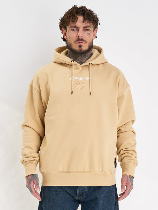 Whoshotya Ethereal Heavy Oversize Hoodie Beige