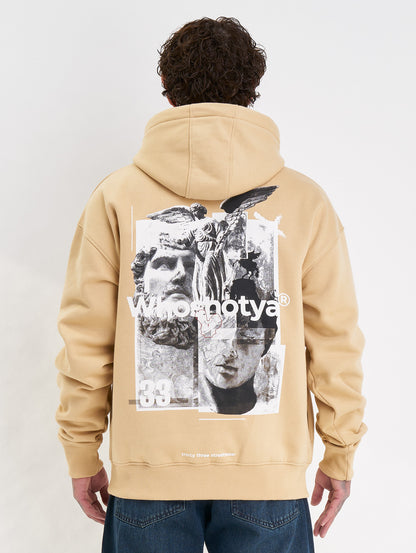 Whoshotya Ethereal Heavy Oversize Hoodie Beige