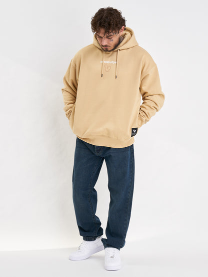 Whoshotya Ethereal Heavy Oversize Hoodie Beige