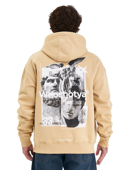 Whoshotya Ethereal Heavy Oversize Hoodie Beige