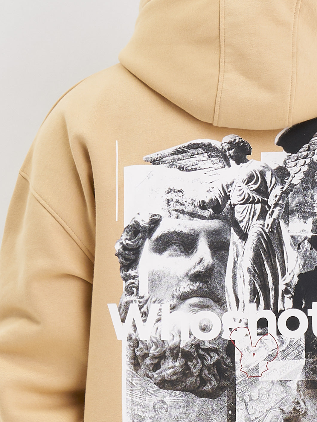 Whoshotya Ethereal Heavy Oversize Hoodie Beige