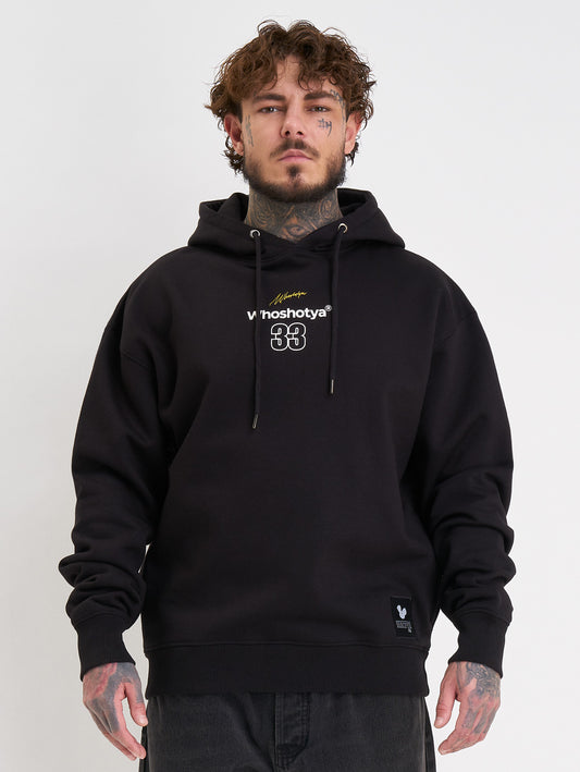 Whoshotya Dreamerz Heavy Oversize Hoodie Black