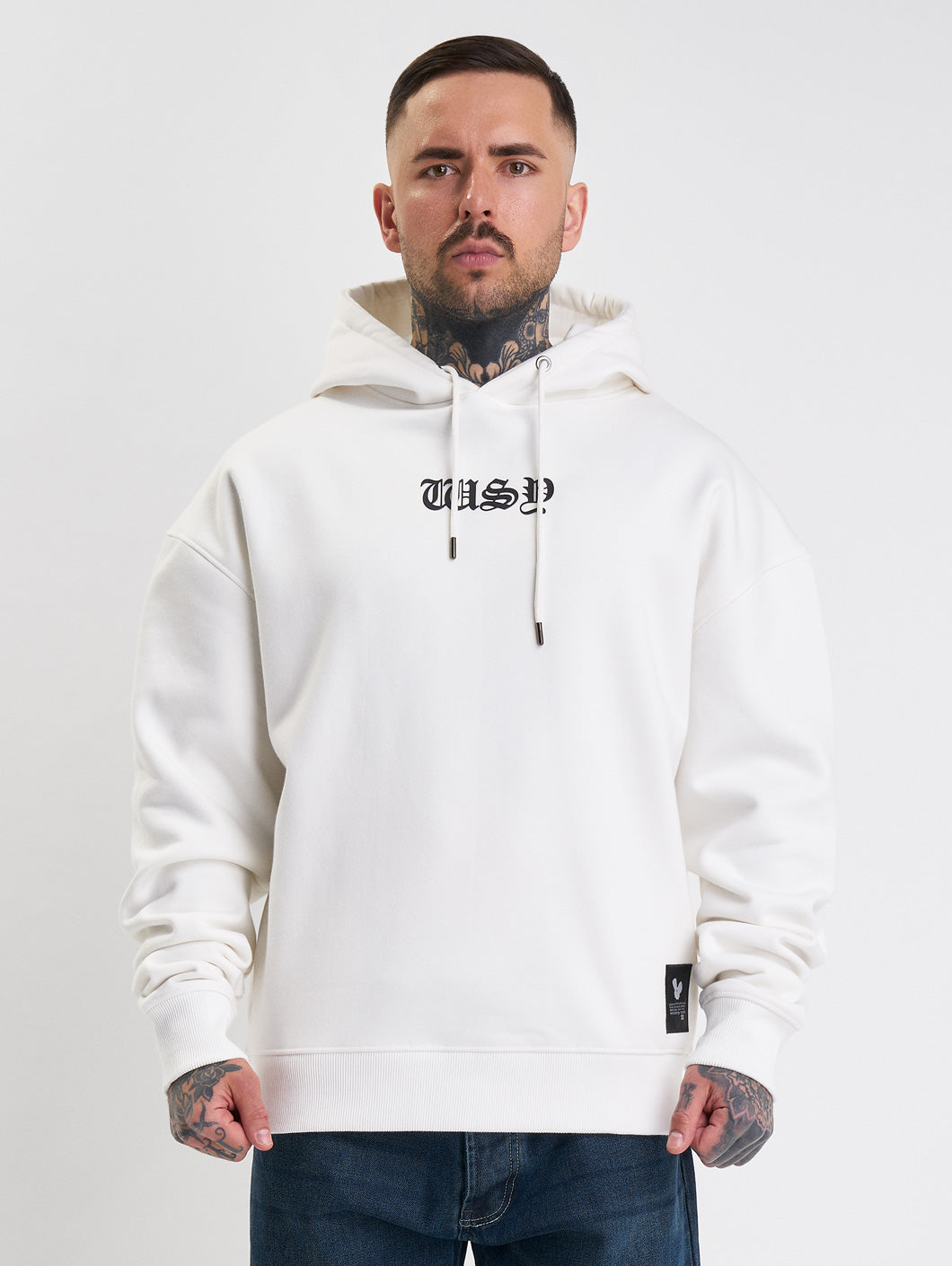 Whoshotya Matria Heavy Oversize Hoodie White