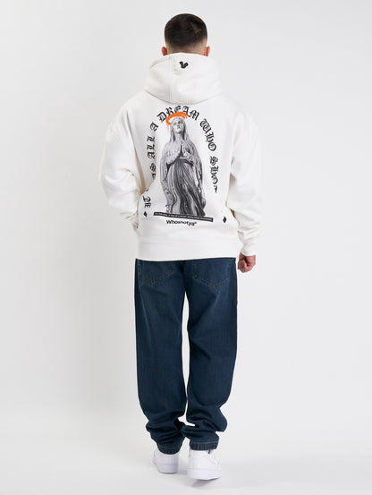 Whoshotya Matria Heavy Oversize Hoodie White