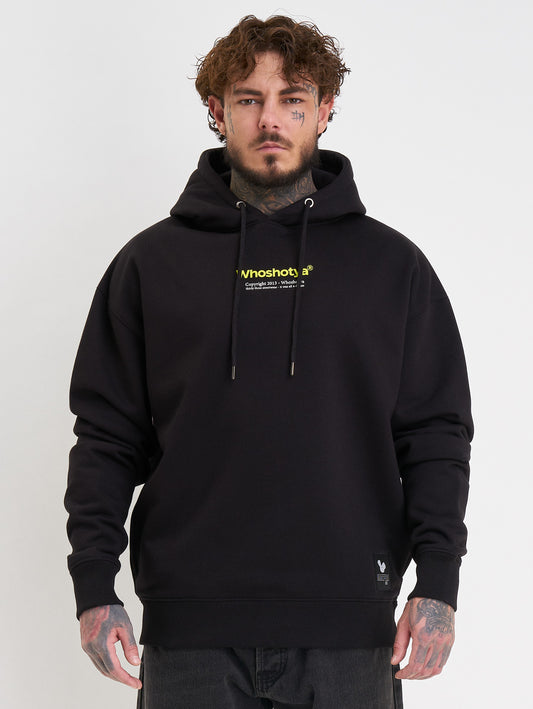 Whoshotya Toxigen Heavy Oversize Hoodie Black