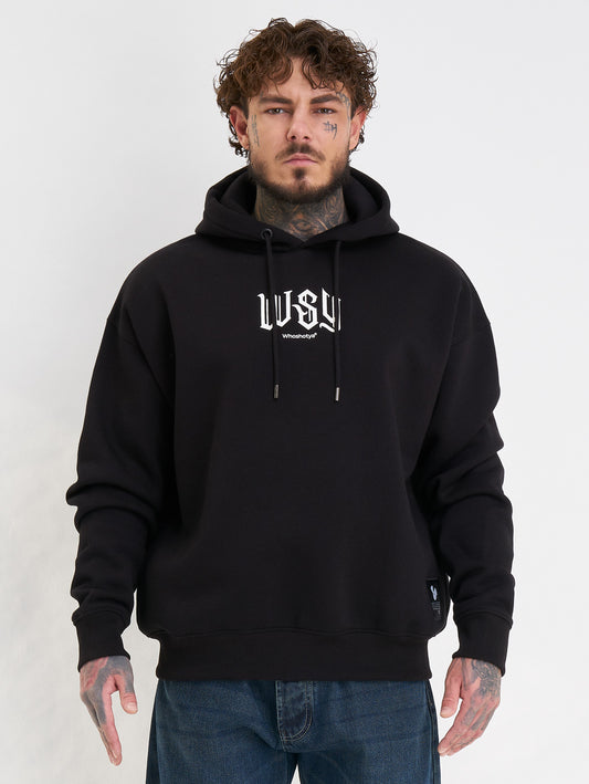 Whoshotya Swiftclaw Heavy Oversize Hoodie Black