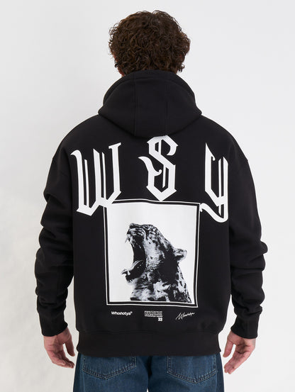 Whoshotya Swiftclaw Heavy Oversize Hoodie Black