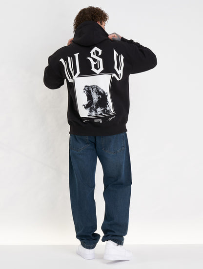 Whoshotya Swiftclaw Heavy Oversize Hoodie Black