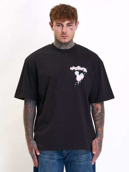 Icecream Oversized T-Shirt Black