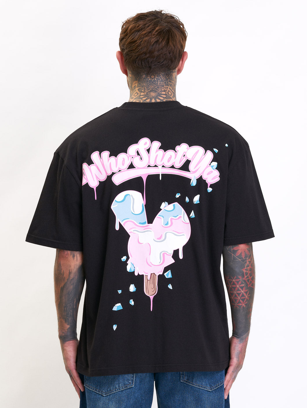 Icecream Oversized T-Shirt Black