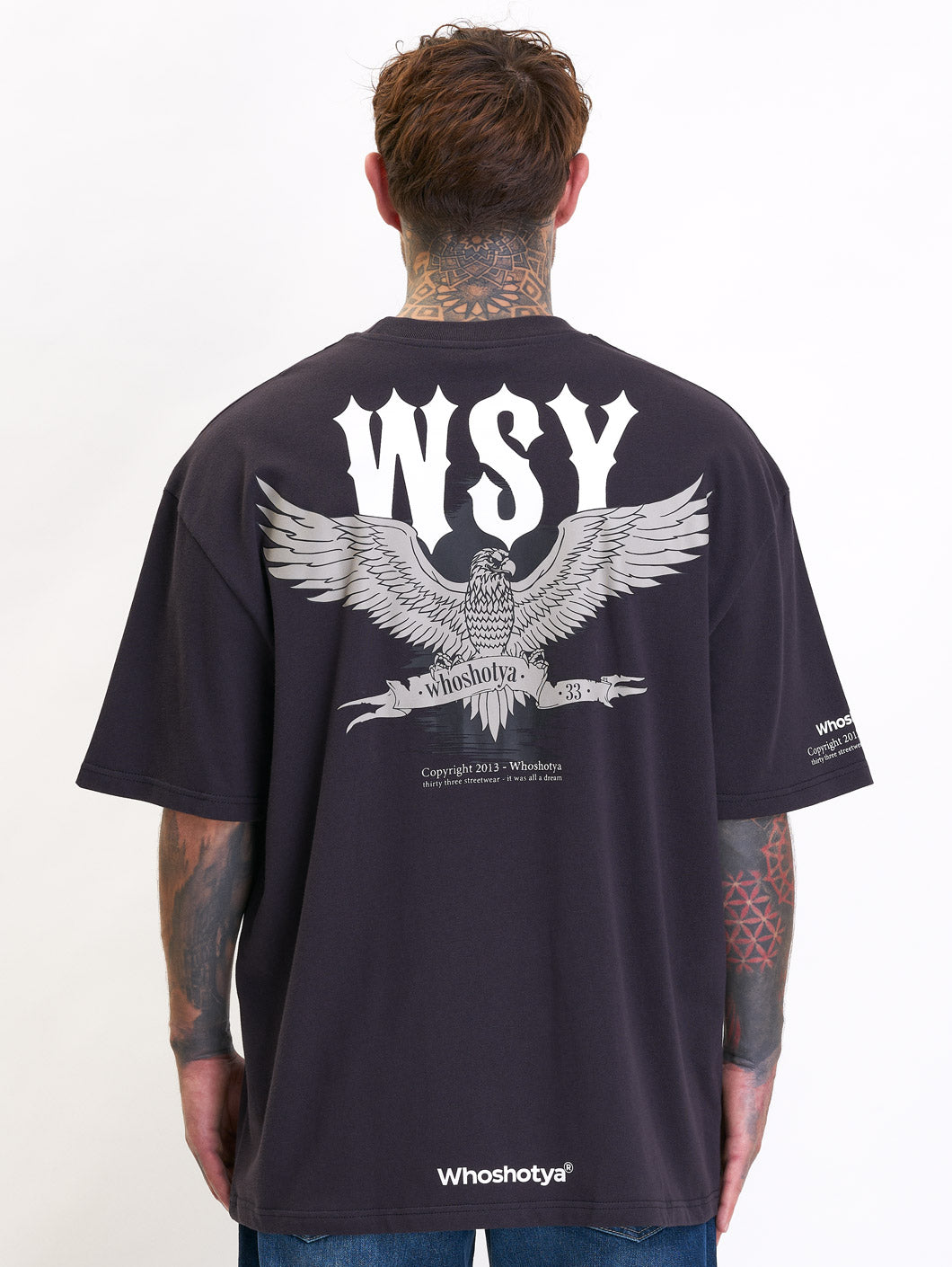 Eagle Oversized T-Shirt Black