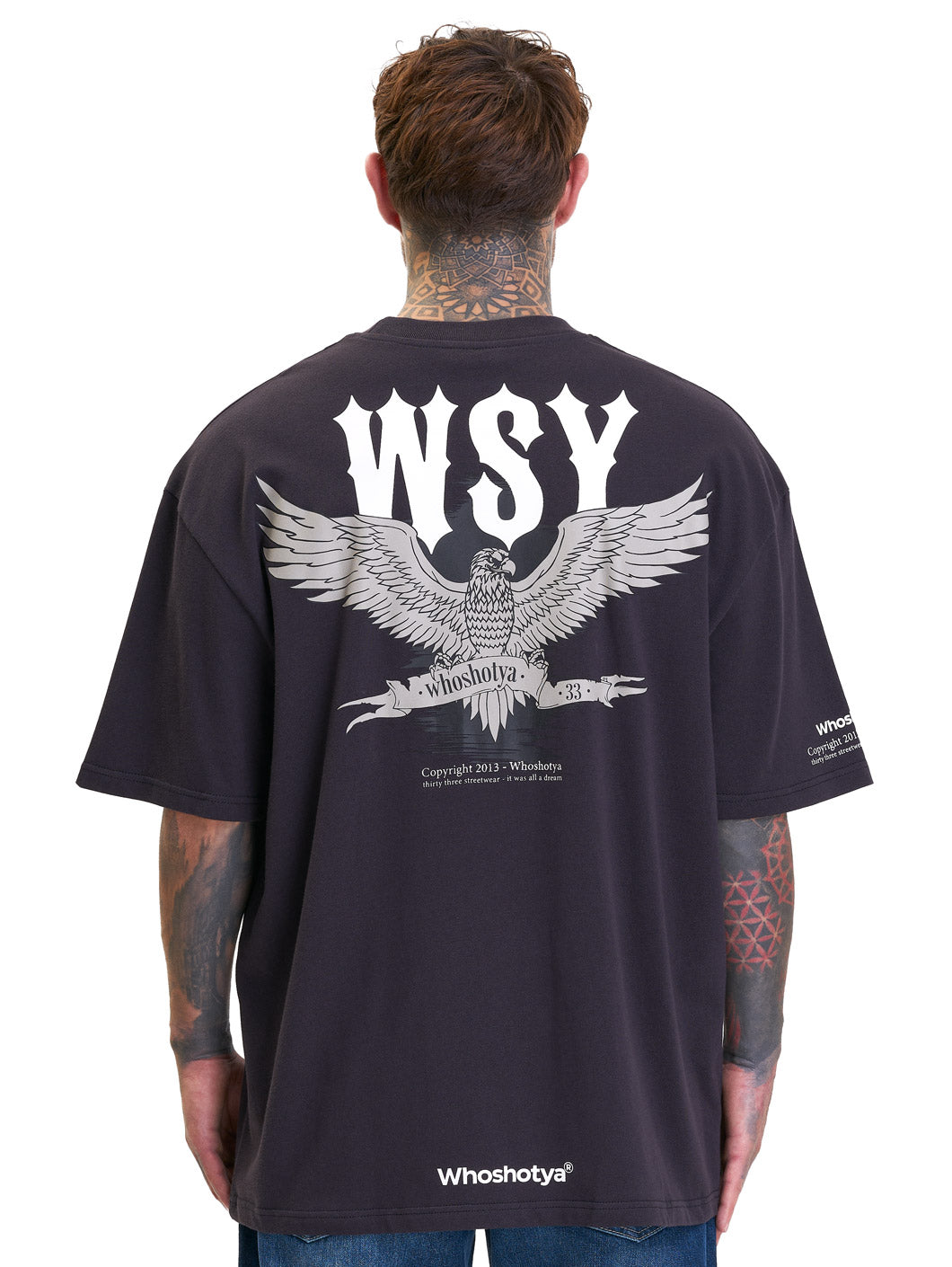 Eagle Oversized T-Shirt Black