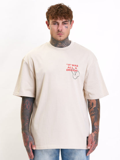 OldDream Oversized T-Shirt Beige