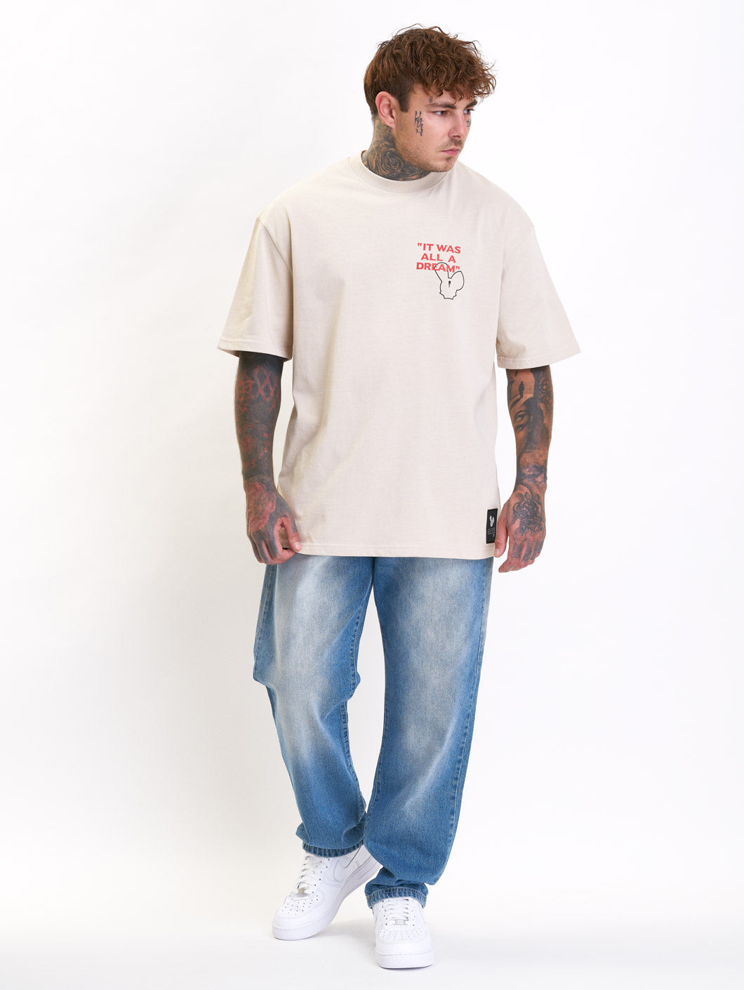 OldDream Oversized T-Shirt Beige