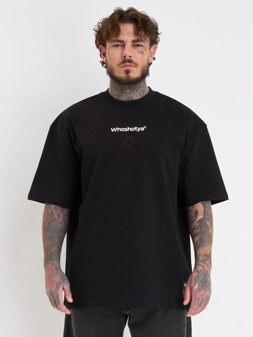 Whoshotya Ethereal Oversize T-Shirt Black