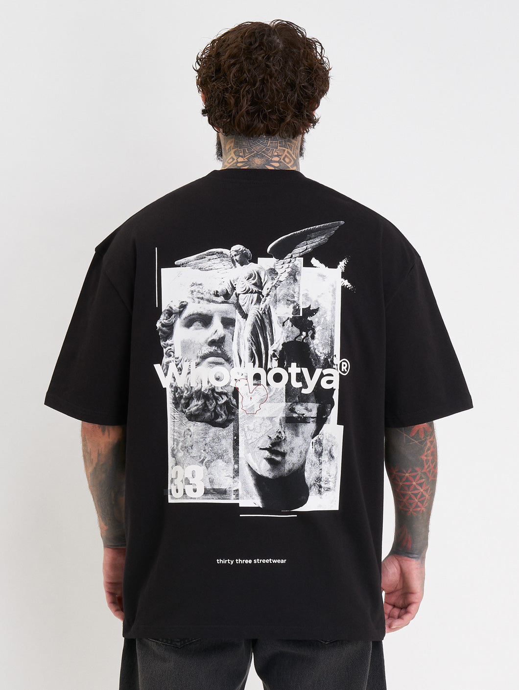 Whoshotya Ethereal Oversize T-Shirt Black