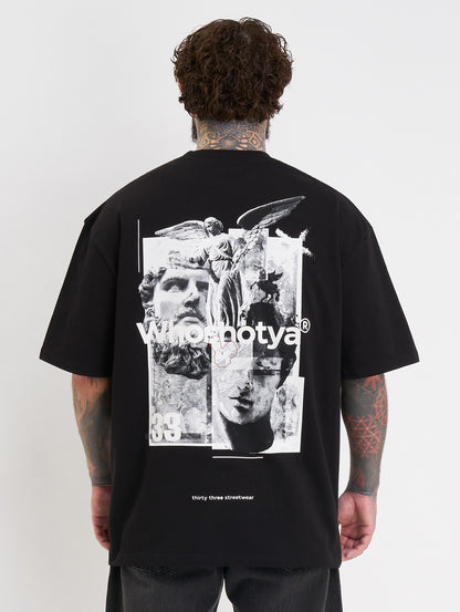 Whoshotya Ethereal Oversize T-Shirt Black