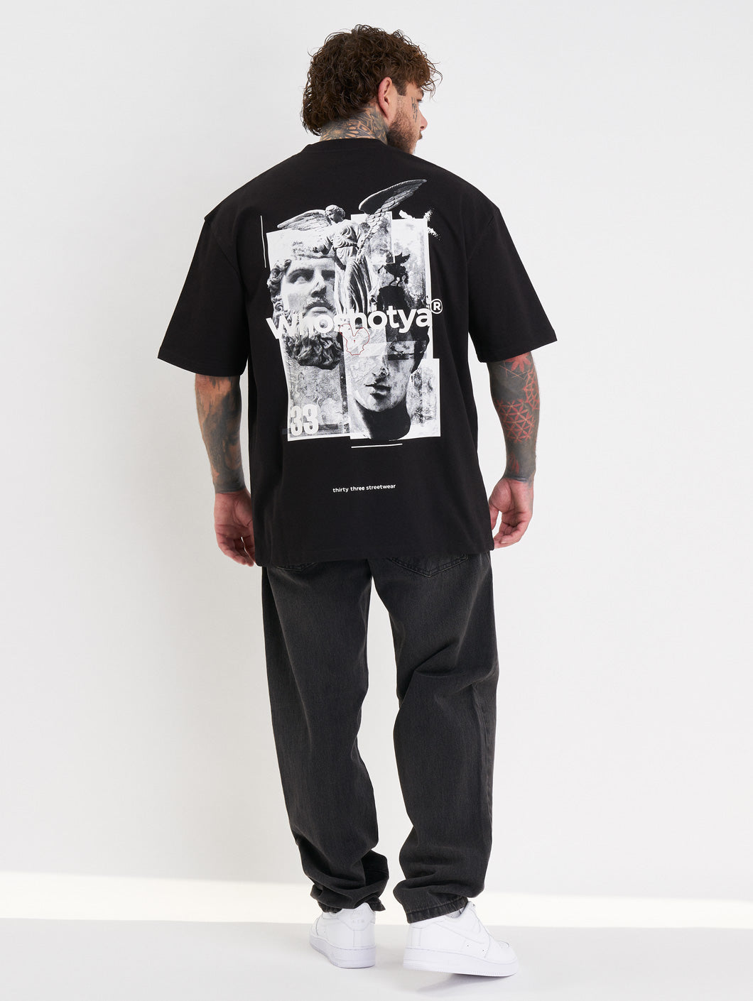 Whoshotya Ethereal Oversize T-Shirt Black