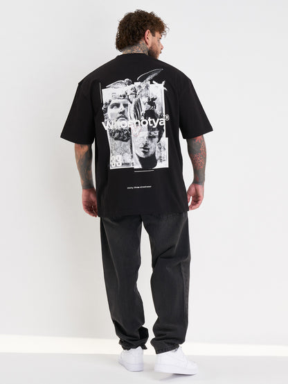 Whoshotya Ethereal Oversize T-Shirt Black