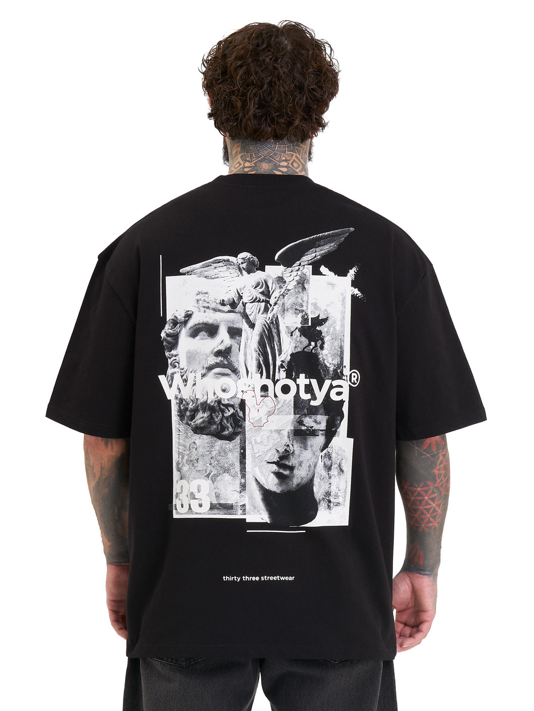 Whoshotya Ethereal Oversize T-Shirt Black