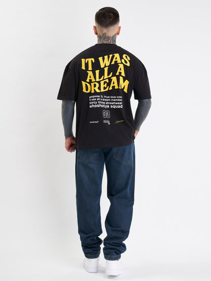 Whoshotya Dreamerz Oversize T-Shirt Black