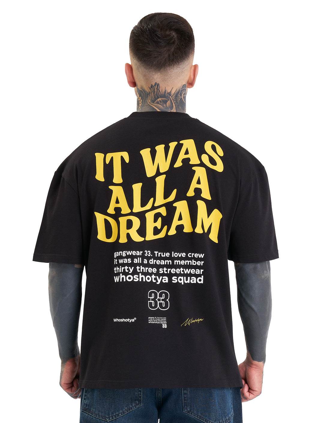 Whoshotya Dreamerz Oversize T-Shirt Black