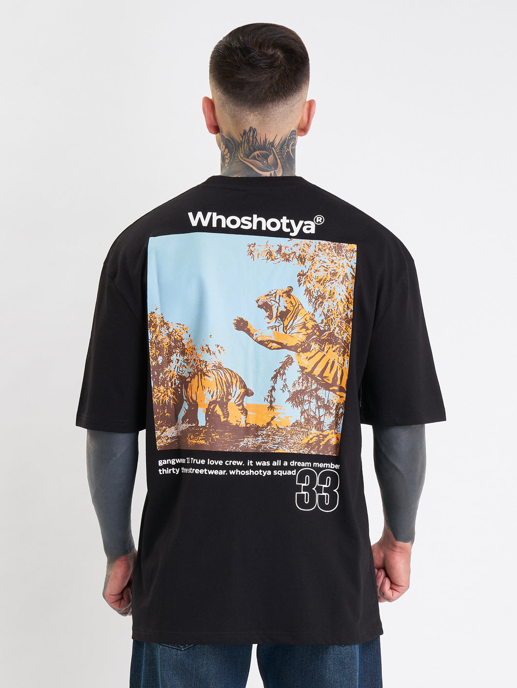 Whoshotya Feralith Oversize T-Shirt Black