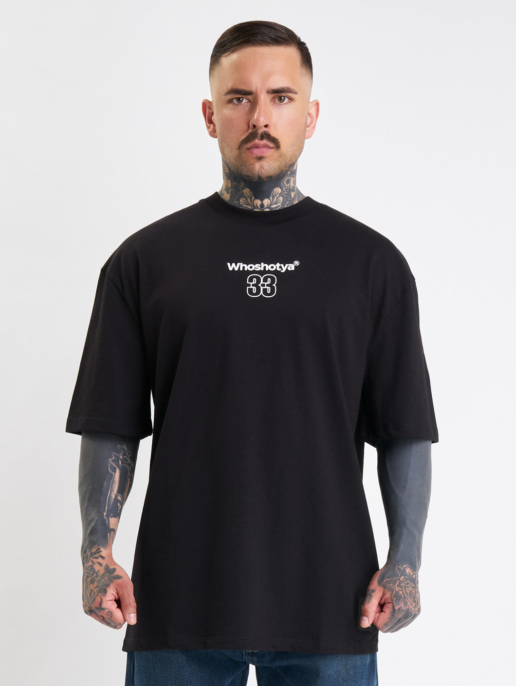 Whoshotya Feralith Oversize T-Shirt Black