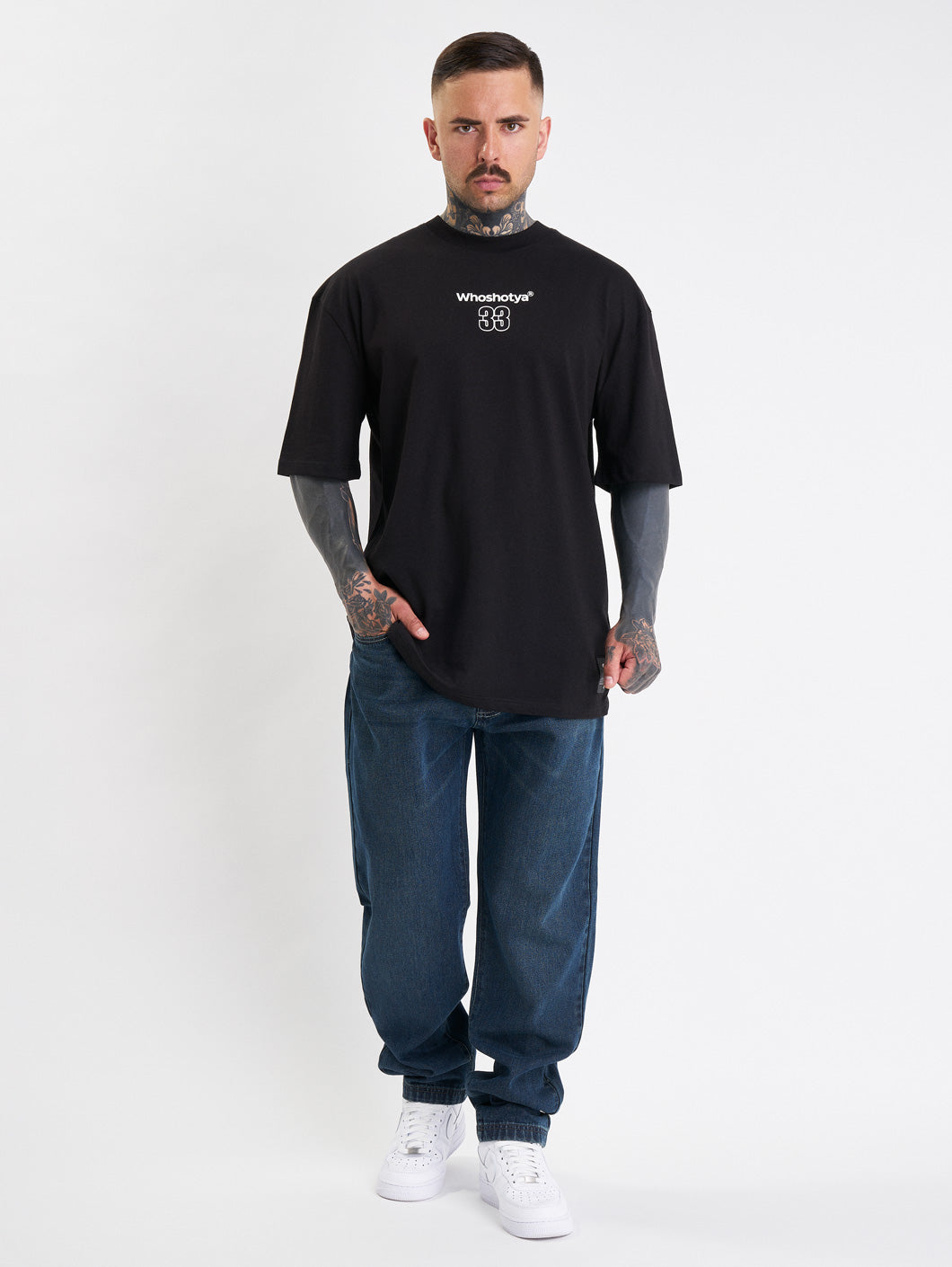 Whoshotya Feralith Oversize T-Shirt Black