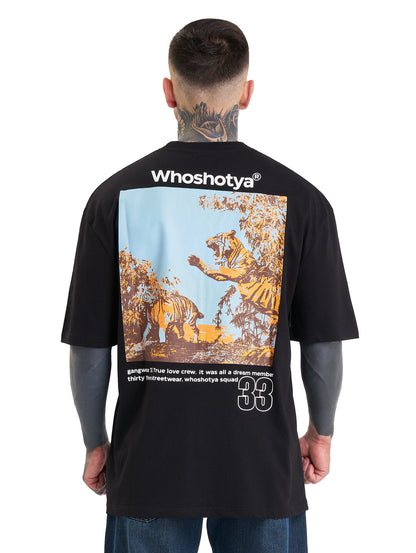 Whoshotya Feralith Oversize T-Shirt Black