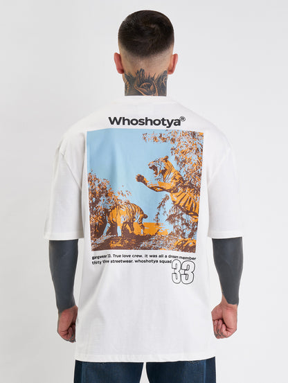 Whoshotya Feralith Oversize T-Shirt White